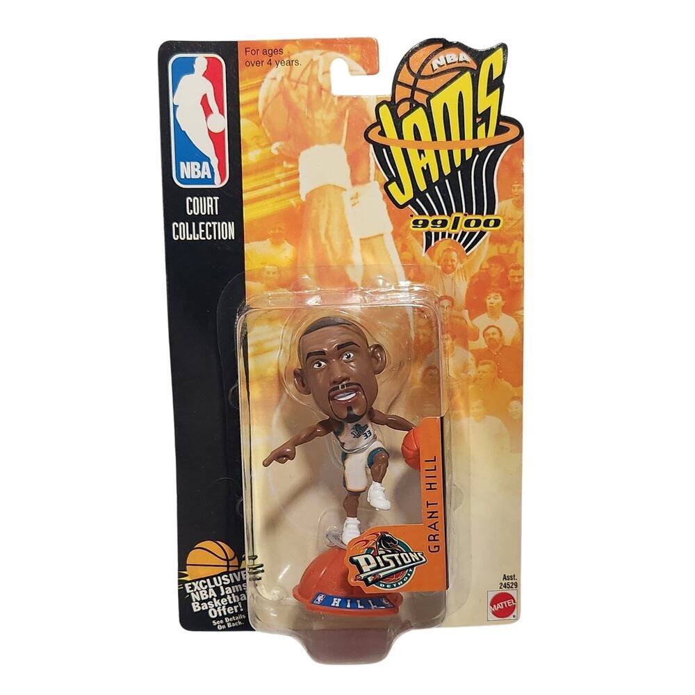 NBA Jams Grant Hill '99/'00 Season 4" Figure Mattel /Upper Deck 1998 Brand New